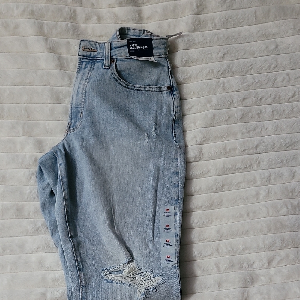 Old Navy Women's Light Blue High Rise Jeans
